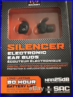 Walker's Electronic Ear Buds Silencer Long Lasting 80 hour battery life