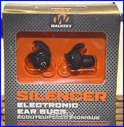 Walker's GWPSLCR Electronic InEar Silencer Earbuds NRR 25db
