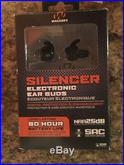 Walker's Game Ear In-Ear Razor Silencer Electronic Earbud Set, 25dB GWP-SLCR