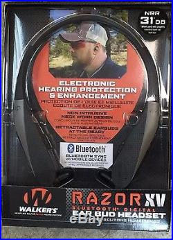 Walker's RAZOR XV Bluetooth Digital Ear Bud Headset