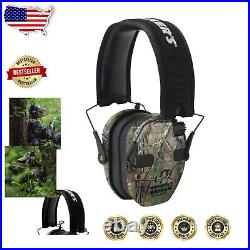 Walker's Razor Quad Electronic Earmuffs 360° Sound Clarity for Safe Shooting