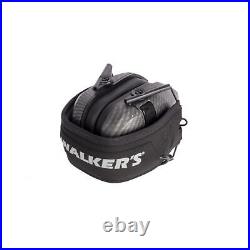 Walker's Razor Shooting Muffs (Carbon) 2-Pack w Walkie Talkies & OTG Glasses