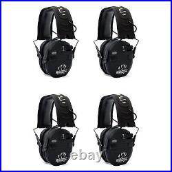 Walker's Razor Slim Electronic Shooting Ear Protection Muff, Black (4 Pack)