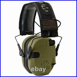 Walker's Razor Slim Shooter Electronic Hearing Earmuffs Green Patriot (2 Pack)