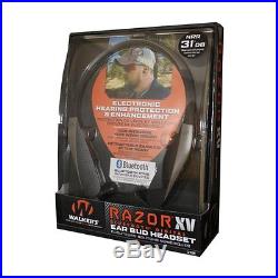 Walker's Razor-XV Ear Buds with Bluetooth Electronic Headset GWP-NHE-BT