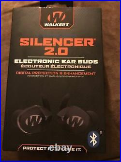 Walker's SILENCER BT 2.0 Ear Buds NRR 24 Smartphone Compatible GWP-SLCR2-BT