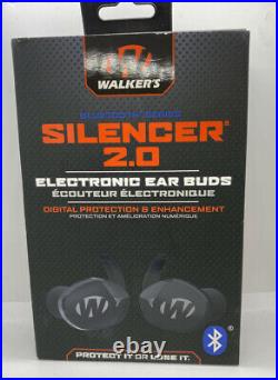 Walker's SILENCER BT 2.0 Ear Buds NRR 24 Smartphone Compatible GWP-SLCR2-BT
