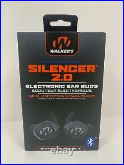 Walker's SILENCER BT 2.0 Ear Buds NRR 24 Smartphone Compatible WALGWP-SLCR2-BT