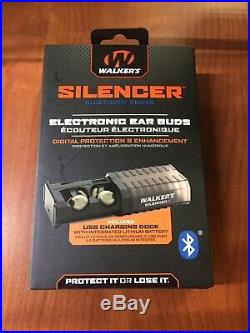 Walker's SILENCER Electronic NRR 23dB In-Ear Ear Buds GWP-SLCR-BT
