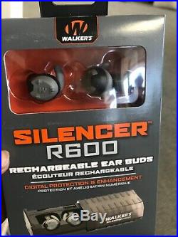 Walker's SILENCER Rechargeable Ear Buds R600 New