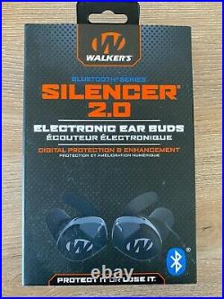 Walker's Silencer 2.0 Bluetooth Electronic Pro Earbuds GWP-SLCR2-BT FAST SHIP