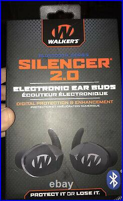 Walker's Silencer 2.0 Electronic Earbuds GWP-SLCR2-BT New CR Retails At $250