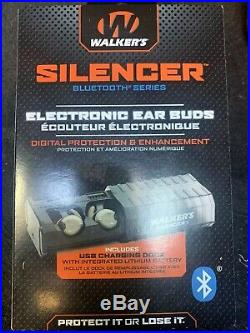 Walker's Silencer Bluetooth Digital Earbuds, Recharbeable, NRR23dB, Electronic