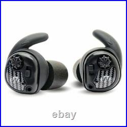 Walker's Silencer Electronic Ear Buds Matte Black with Carbon Fiber Accents GWP