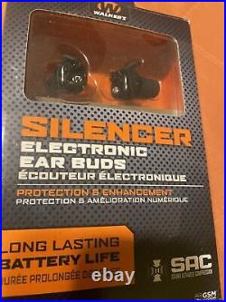 Walker's Silencer Electronic Ear Buds withCase Hearing Protection Sure-Lock Sizing