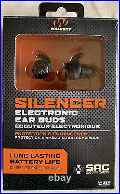 Walker's Silencer Electronic Earbuds GWP-SLCR Black