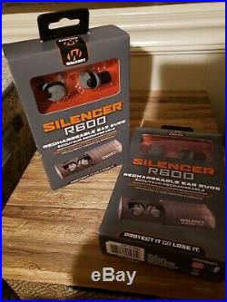 Walker's Silencer R600 Rechargeable Ear Buds GWP-SLCRRC NEW