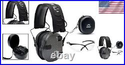 Walker's Slim Muffs Bundle Noise-Cancelling Hearing Protection & Case Included