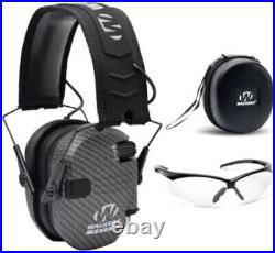 Walker's Slim Muffs Bundle Noise-Cancelling Hearing Protection & Case Included