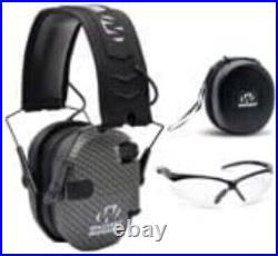 Walker's Slim Muffs Bundle Noise-Cancelling Hearing Protection & Case Included