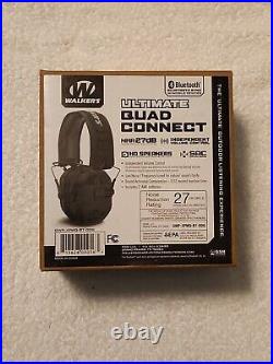 Walker's Ultimate Digital Quad Connect Elec Earmuffs with Bluetooth (NRR 27dB) OD