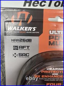 Walker's Ultimate Power Muffs Black 9x Hearing Enhancement Compact 26db NRR