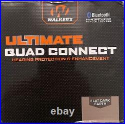 Walker's Ultimate Quad Connect Electronic Earmuffs with Bluetooth