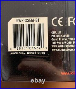 Walker's XCEL 500BT Digital Electronic Muff withVoice Clarity & Bluetooth, Gray