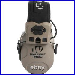 Walker's Xcel 100 Digital Electronic Ear Protection Headphones, Tan (2 Pack)