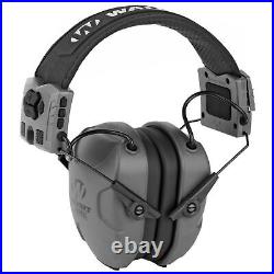 Walker's Xcel 500BT Digital Electronic Earmuff withBluetooth, Gray