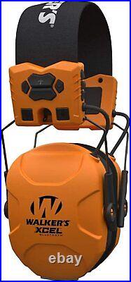 Walkers Digital Electronic Muff with Voice Clarity Orange with Glasses