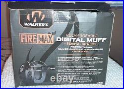 Walkers Firemax Rechargeable Digital Behind the Neck Ear Muff Set GWP-DFM-BTN
