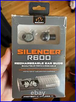 Walkers GWP-SLCRRC Rechargeable Electronic Earbuds Grey