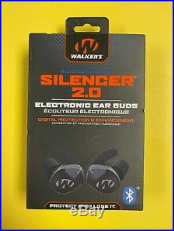 Walkers Game Ear Bluetooth Silencer 2.0 Rechargeable Bud Set GWP-SLCR2-BT NEW