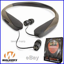 Walkers Game Ear Earbuds Headset Razor X Neck Hearing Protection Enhancement