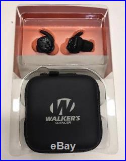 Walkers Game Ear GWPSLCR Silencer Ear Buds Electronic 25dB NRR Black