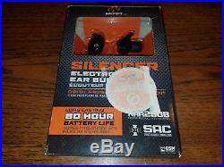 Walkers Game Ear SILENCER Ear Buds Electronic 25dB BLACK (GWP-SLCR)