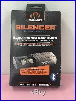 Walkers Game Ear Silencer Ear Buds with Bluetooth Electronic 25DB, GWP-SLCR-BT