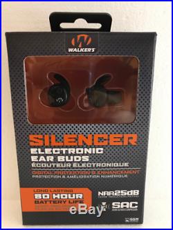 Walkers Gwp-slcr Silencer Electronic Ear Buds 80 Hour Battery Life