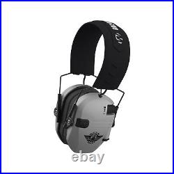 Walkers Razor Electric Slim Grey Earmuffs with Walkie Talkies 2 Pack