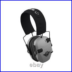 Walkers Razor Electric Slim Grey Earmuffs with Walkie Talkies 2 Pack