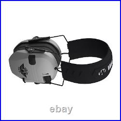 Walkers Razor Electric Slim Grey Earmuffs with Walkie Talkies 2 Pack