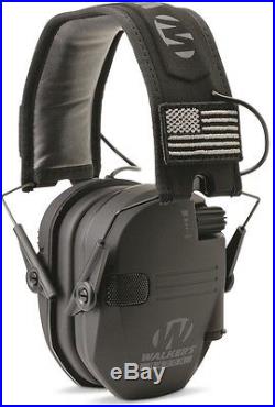 Walkers Razor Patriot Series Electronic Ear Muffs Hearing Protection Slim Cups