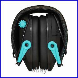 Walkers Razor Shooting Muffs Black Teal 2 Pack with Accessory