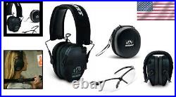 Walkers Razor Slim Electronic Muffs Bundle with Case & Glasses Multiple Colors