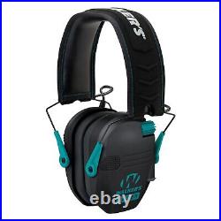 Walkers Razor Slim Electronic Shooting Muffs 5 Pack Black and Teal