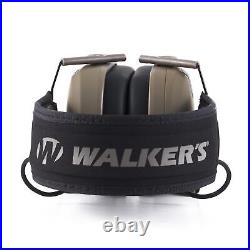 Walkers Razor Slim Protection Electronic Shooting Ear Muffs Dark Earth (2 Pack)