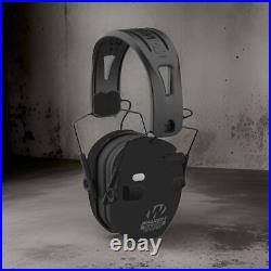 Walkers Razor Slim Quad Electronic Black Earmuffs Bundle