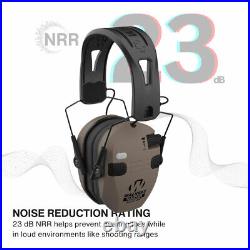 Walkers Razor Slim Quad Electronic FDE Earmuffs with Bluetooth Bundle 2 Pack