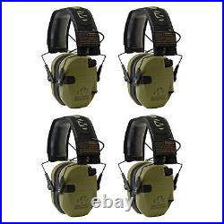 Walkers Razor Slim Shooter Hearing Protection Earmuffs, Green Patriot (4 Pack)